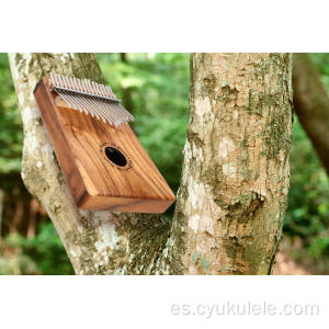 Piano de pulgar de madera de acacia